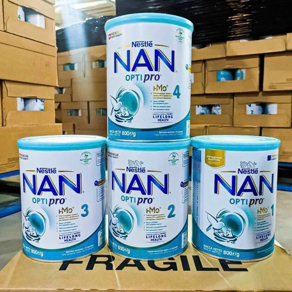 Sữa bột Nan Nga HMO số 1,2,3,4 800g cho bé
