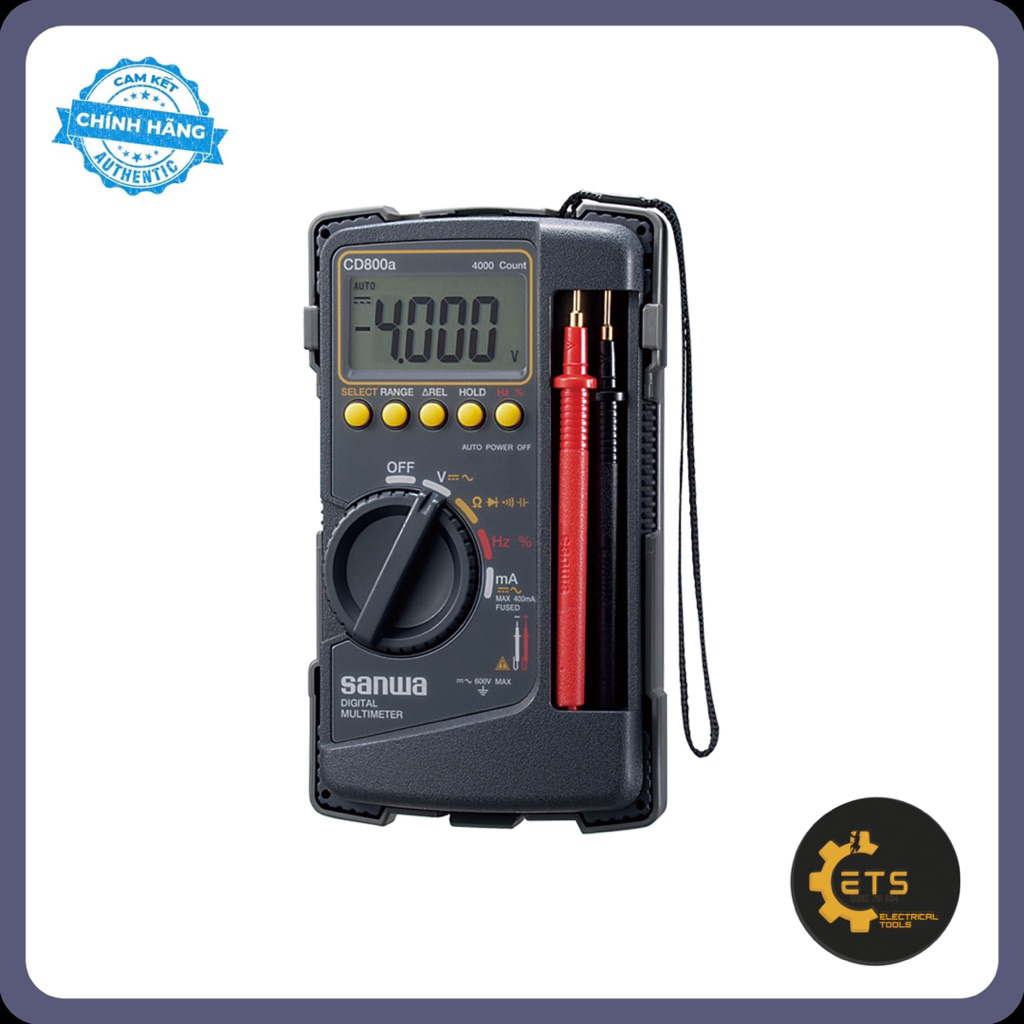 Đồng hồ đo vạn năng - Mã hiệu: CD800A - Sanwa - Hàng chính hãng
