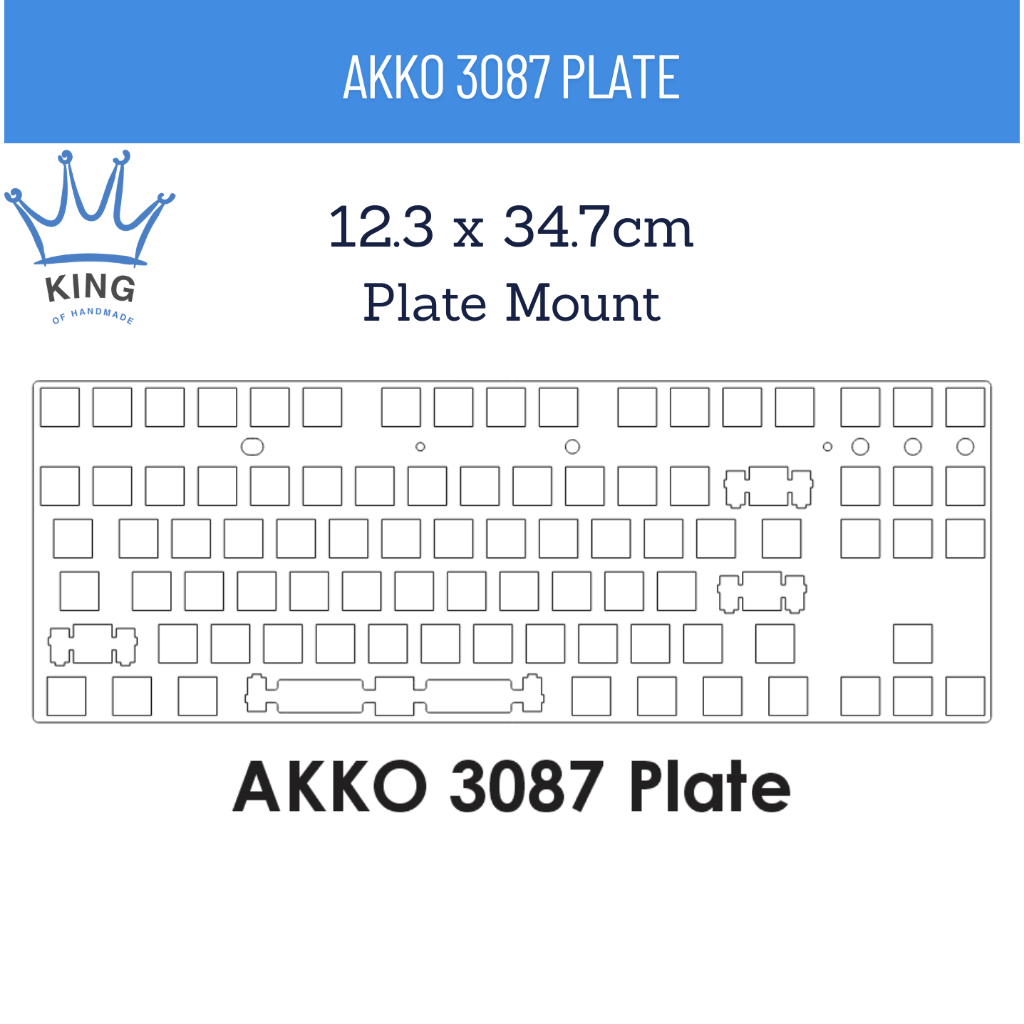 AKKO 3087 Plate - Switch Housing 14mm bằng mica.