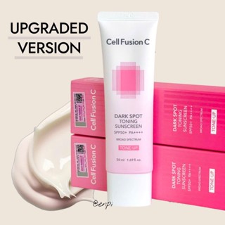   Mẫu mới  Kem chống nắng nâng tông Cell Fusion C Dark Spot Toning Sunscreen SPF50+ Làm Sáng Da Che Khuyết Điểm 