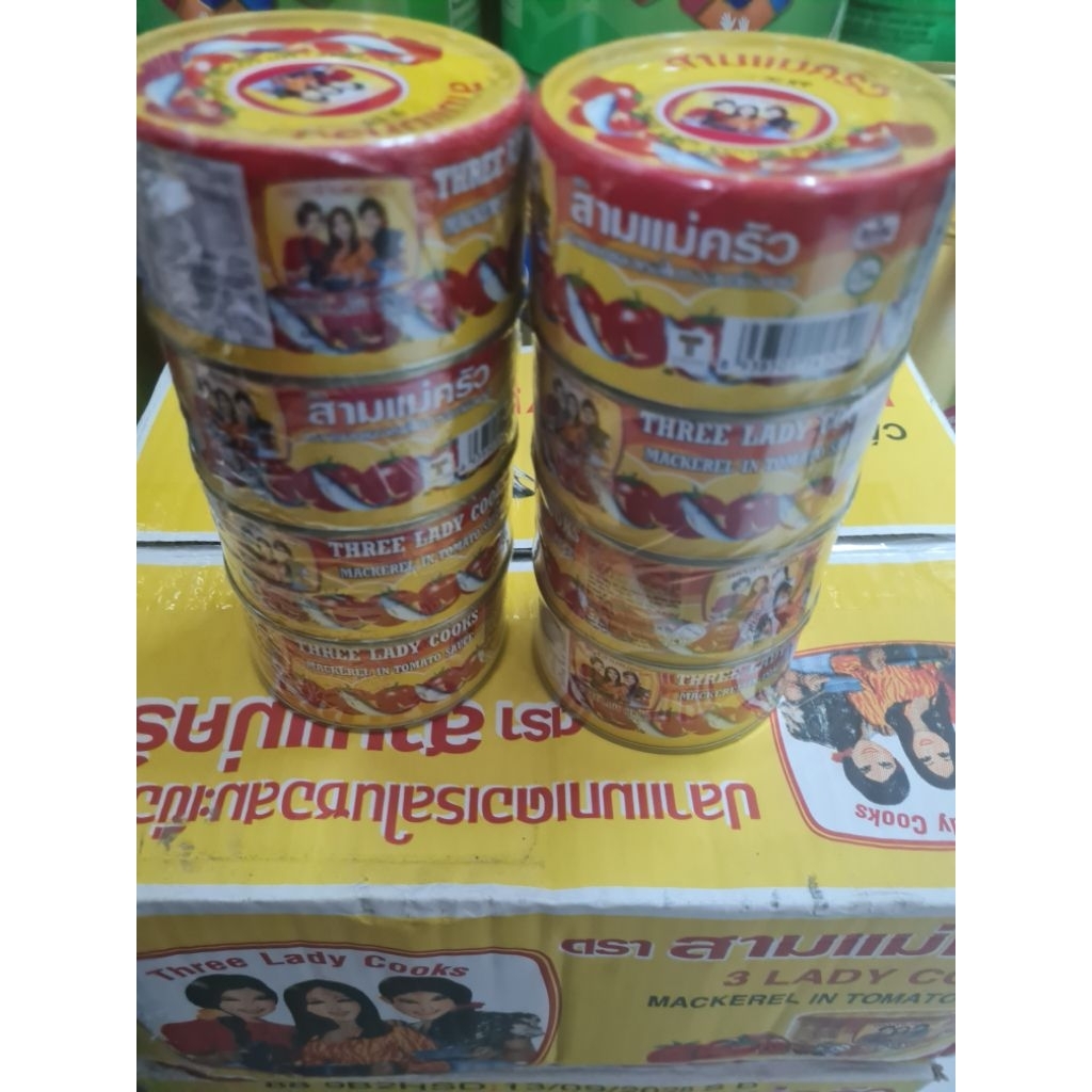 Cá ba cô, lốc 4 hộp Cá mồi 3 cô gái 190g nắp giựt (date 2028 )