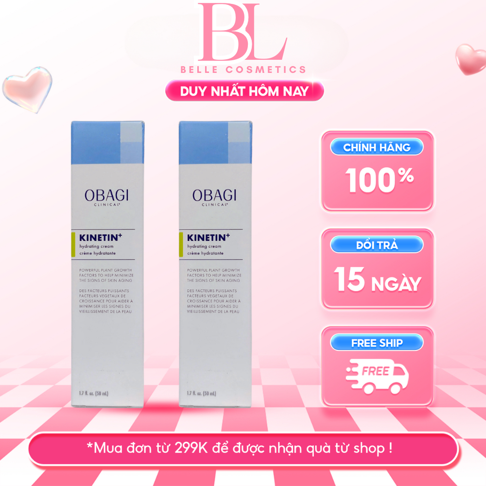 Kem Dưỡng Obagi Clinical Kinetin+ Hydrating Cream 50ml Chuyên Cấp Ẩm, Phục Hồi cải thiện các dấu hiệ