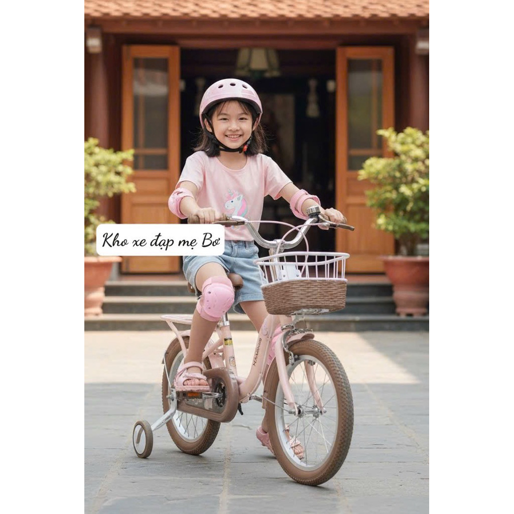 Xe đạp mini, xe đạp cho bé gái Xaming 1 KHUNG full size 12_20 hàng cao cấp