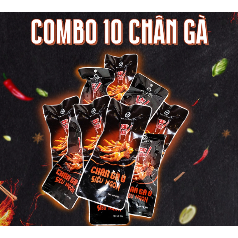 Cái Chân Gà Ủ Siêu Ngon CM Foods - Siêu to 45gr/cái, Giòn Sựt Sựt