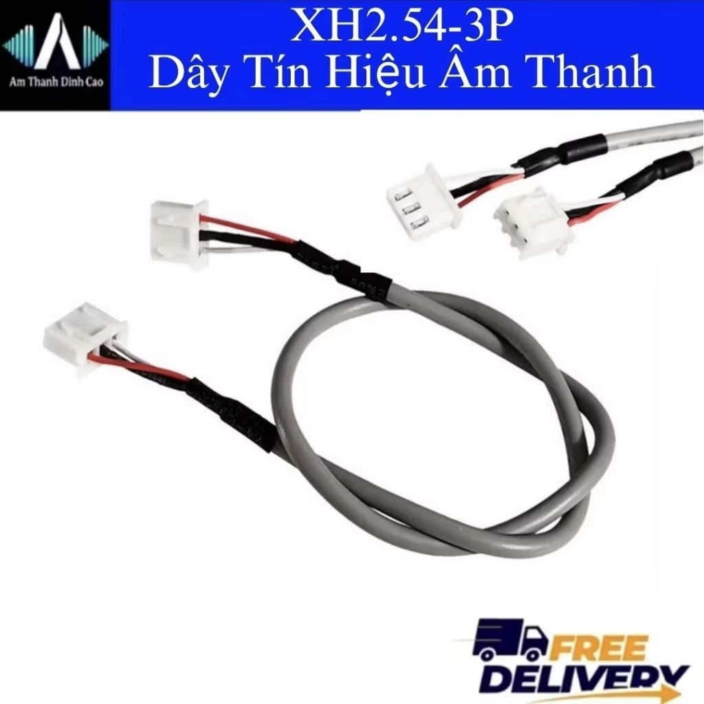 𝗫𝗛𝟮.𝟱𝟰-𝟯𝗣 Dây Bus chống nhiễu tín hiệu dây cáp Audio 3P (3pin) Diy