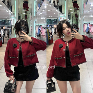   MUA 1 ĐƯỢC 3  SET ÁO DẠ ĐỎ MẬN TẶNG KÈM HOA TRÀ nhà SANGHI 