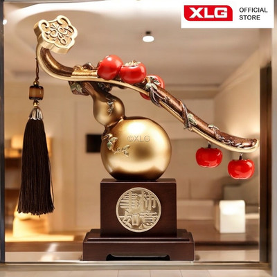 ĐỒ DECOR TRANG TRÍ NỘI THẤT – HỒ LÔ VÀNG LUXURY 37CM (BEHANMEI)