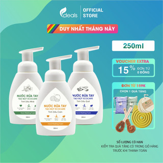  Nước Rửa Tay Bồ Hòn Hữu Cơ ECOCARE 250ml - Sạch khuẩn chăm sóc da tay tinh dầu khử mùi 