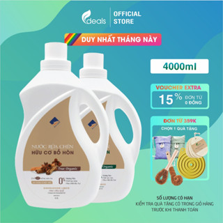  Nước Rửa Chén Bồ Hòn Hữu Cơ ECOCARE 4000ml - Diệt khuẩn sạch dầu mỡ bảo vệ da và tiết kiệm nước 