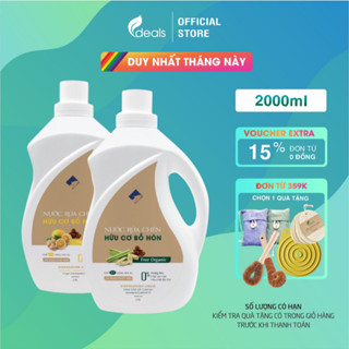  Nước Rửa Chén Bồ Hòn Hữu Cơ ECOCARE 2L - Diệt khuẩn sạch dầu mỡ bảo vệ da tay và tiết kiệm nước 