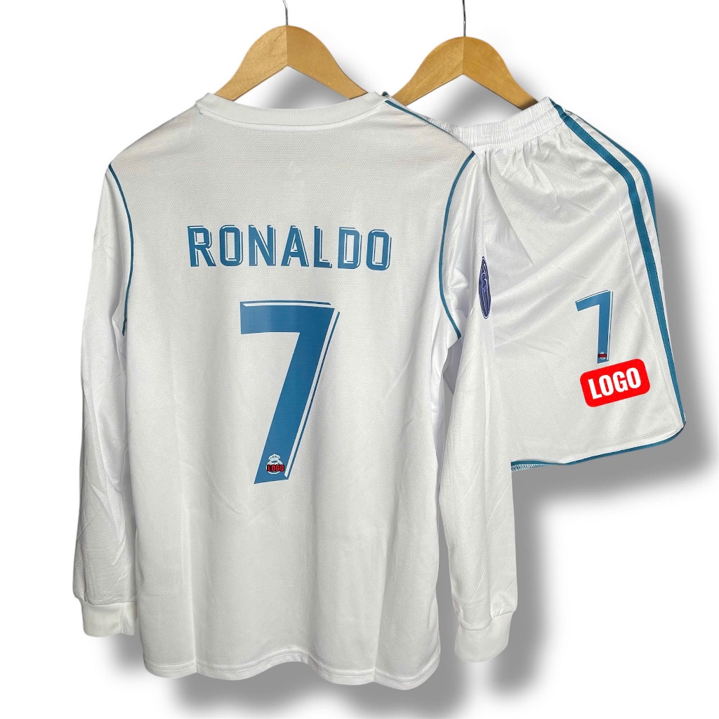 QUẦN ÁO BÓNG ĐÁ CLB REAL MADRID 2017 Dài Tay -VẢI GAI THÁI SIÊU CẤP - QUYNH HOA FOOTBALL