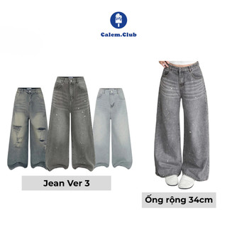  Quần Jean Ver.3 Dài Fold Series Calem.Club chất liệu Denim form nam nữ phong cách trẻ trung năng động 