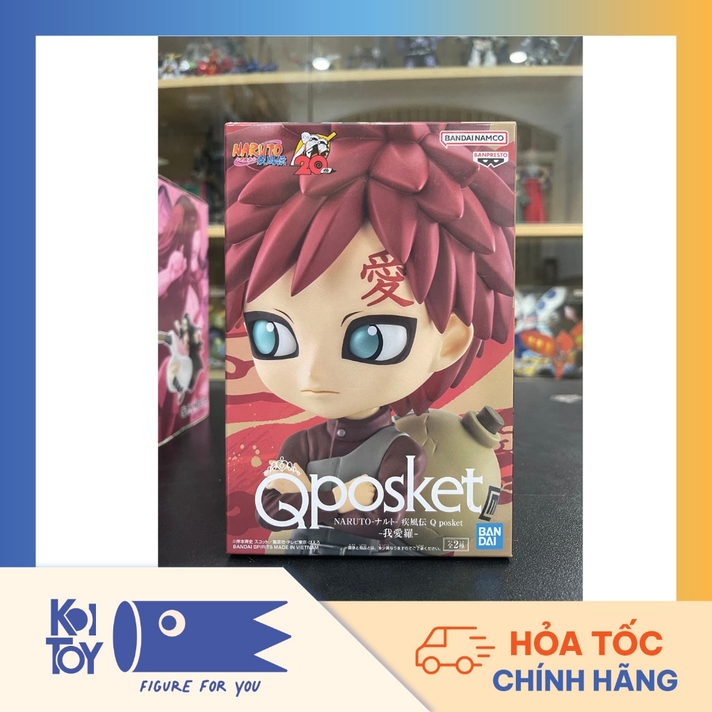 (Chính hãng) Mô Hình Naruto - Gaara - Qposket Figure Bandai