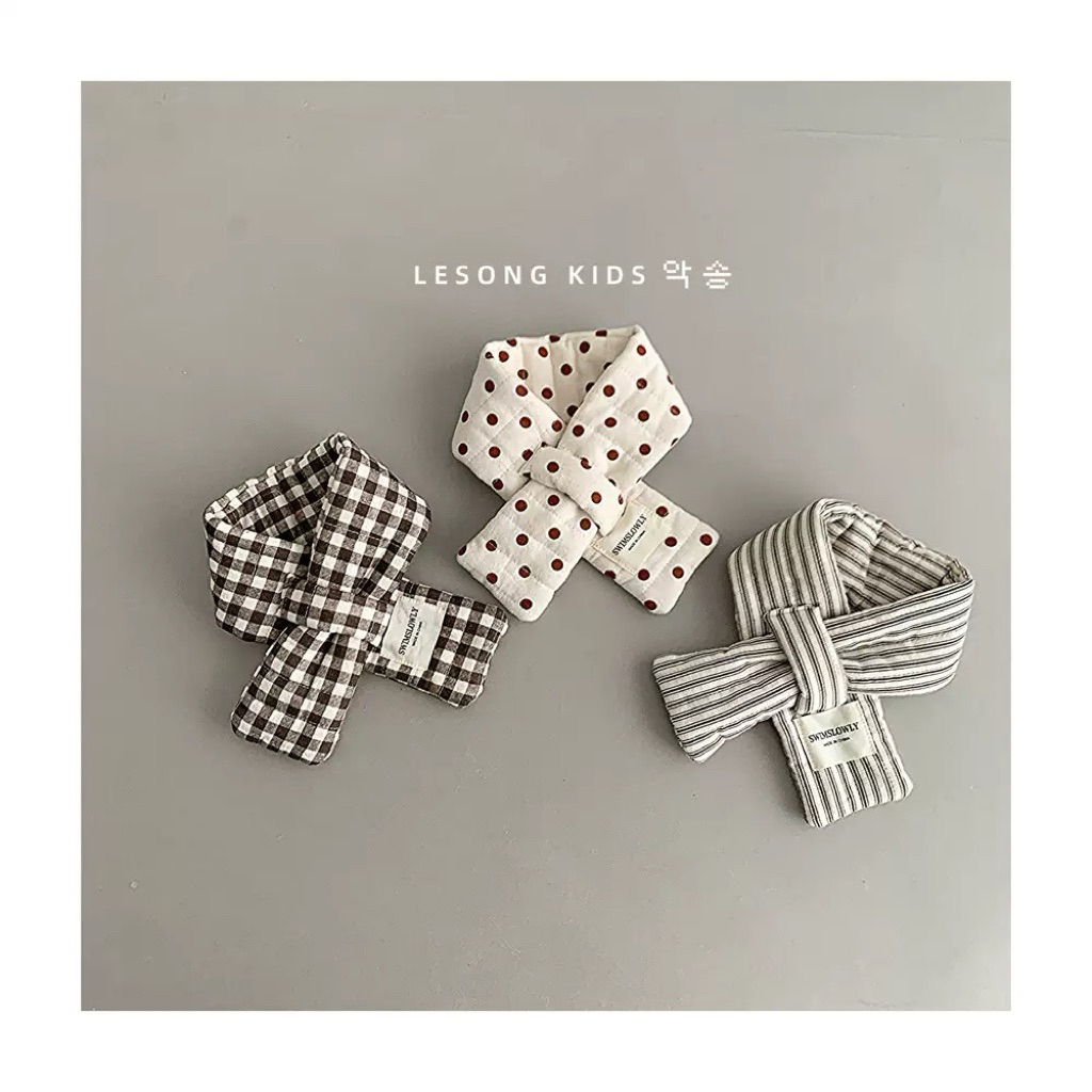 KC1 - Khăn quàng cổ hoạ tiết cho bé style Hàn