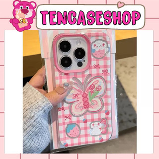 [ CÓ IP 17 ] Ốp lưng ip silicon viền bảo vệ camera hình cute buom hồng dành cho ip - TENCASESHOP  [ 892 ]