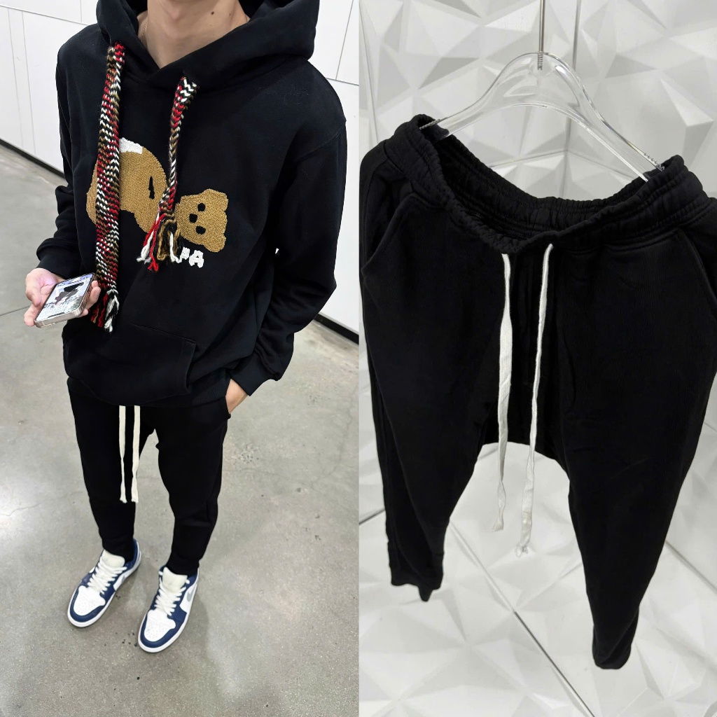 Quần Jogger GVC Trơn Umi Form Đũng Drip Trơn Ống Bo Dài Siêu Xịn