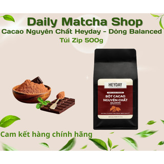  Bột Cacao Heyday Nguyên Chất  Không Đường - Dòng Phổ Thông Balanced   Túi 200g - 500g  