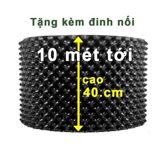  10 MÉT CAO 40CM Bầu ươm cây chậu trồng cây thông minh V6 dày 6mm tặng ốc vít--77901 