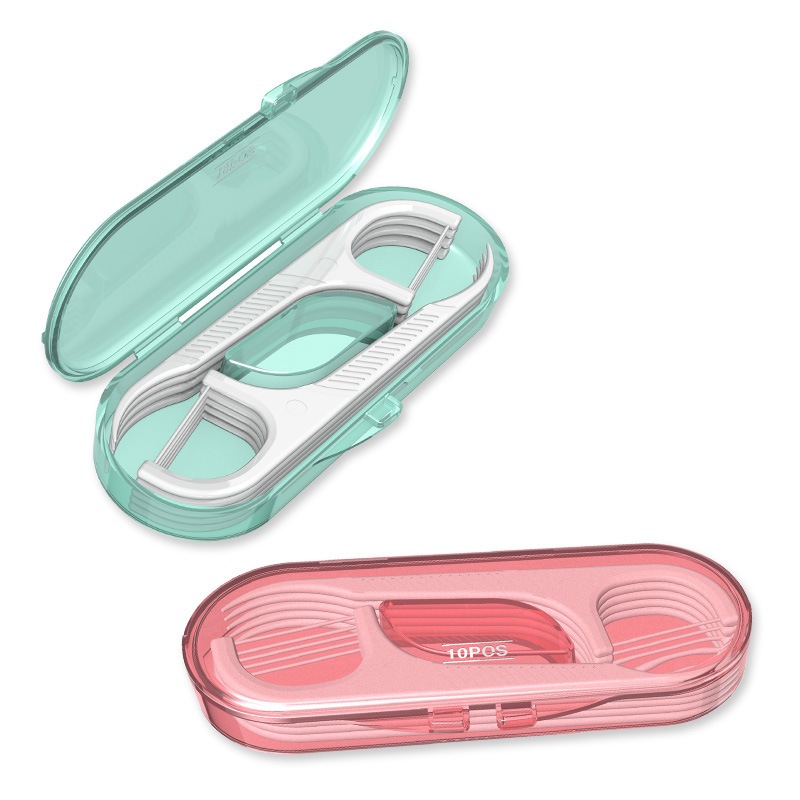 HỘP TĂM CHỈ NHA KHOA MINI BỎ TÚI – NHỎ GỌN, SẠCH RĂNG MỌI LÚC MỌI NƠI -CÓ SẴN 10 TĂM/HỘP- GIAO MÀU NGẪU NHIÊN
