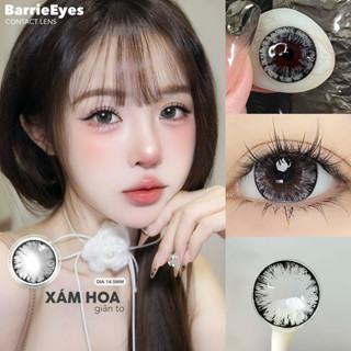    CÓ ĐỘ CẬN  1 CẶP LENS mắt màu xám vân hoa long lanh giãn to tone Douyin Hàn đi tiệc - MIRABEL EYES👁️✨ 