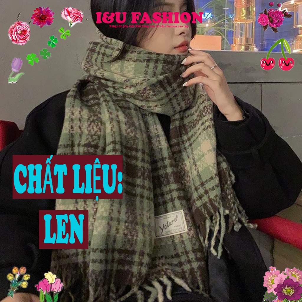 Khăn Len Quàng Cổ Mềm Mại Giữ Ấm Tốt 68 X 200CM Thời Trang Fashion Sọc Basic Cho Nam Và Nữ Làm Khăn 