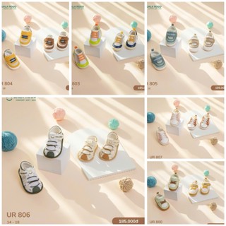   UALAROGO  Giày tập đi cho bé trai bé gái đế cao su mềm chống trượt 