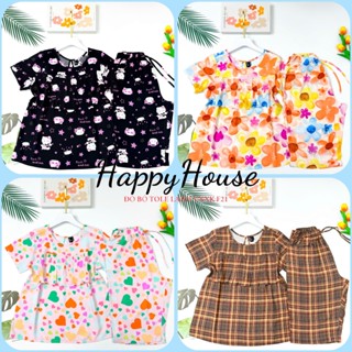  Đồ Tole Lanh Nữ Bộ Lửng Có Tay Bèo Ngực Mặc Nhà VNXK F21 45-75kg Cao Cấp - Happyhouse93 