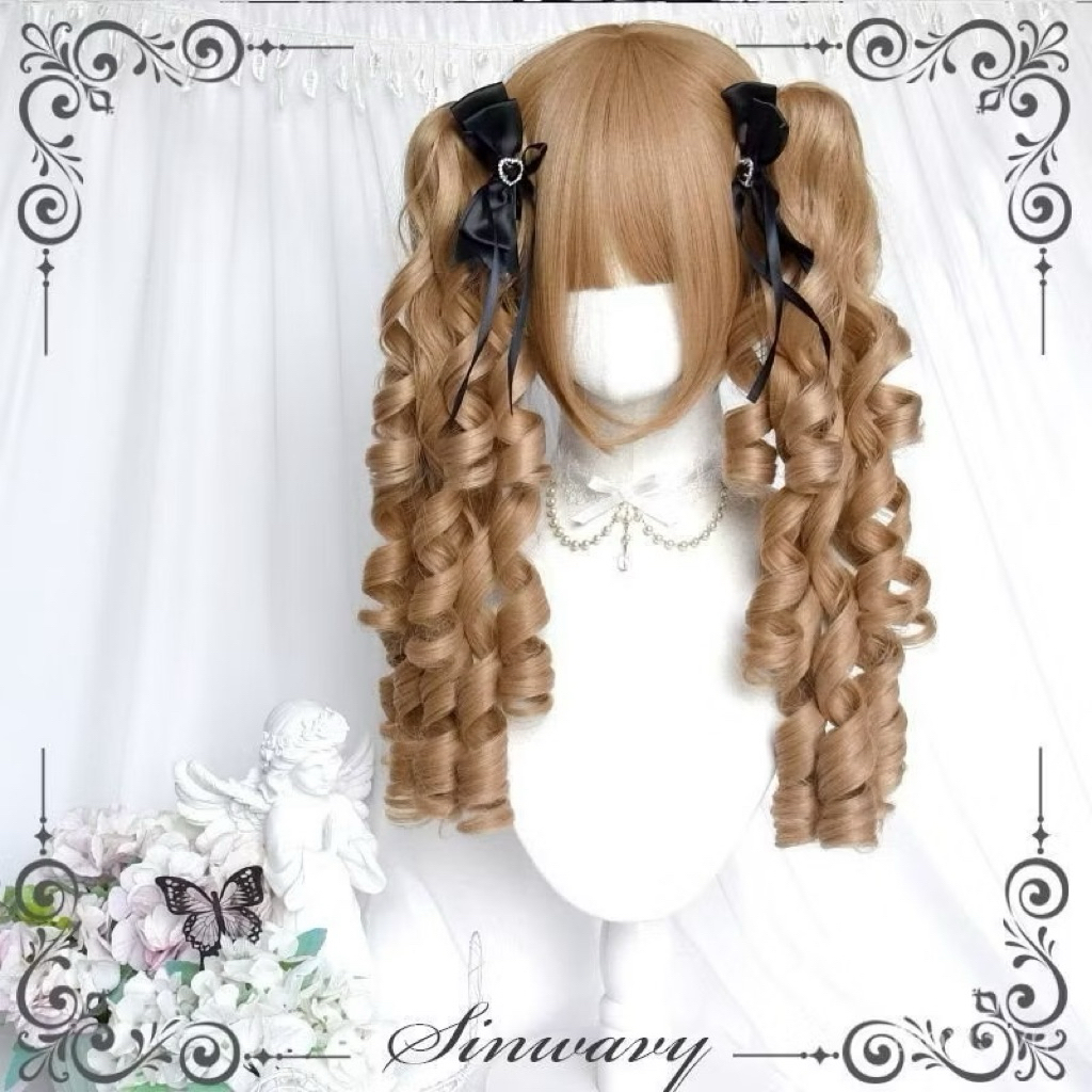 Wig Tóc Giả Hãng Sinwavy Phong Cách Gyaru Lolita pass có ảnh thật