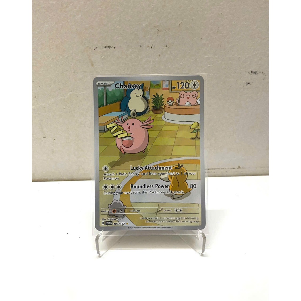 Thẻ Pokemon TCG English Twilight Masquerade IR Chansey [187/167]