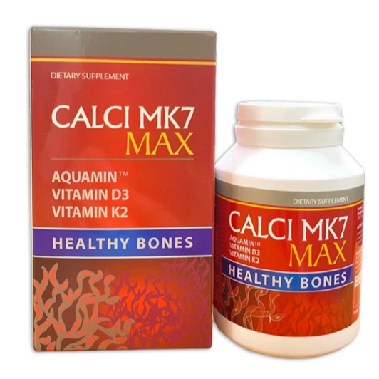 Calci MK7 Max (hộp 60 viên) - Viên uống bổ sung canxi tảo đỏ tự nhiên, vitamin D3, MK7,cho trẻ  và p