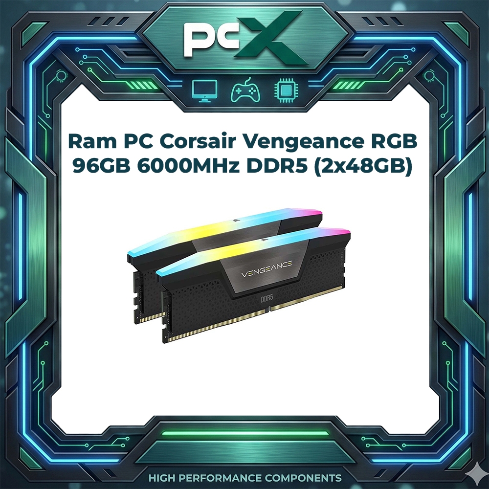 Ram Corsair Vengeance RGB 96GB DDR5 (2x48GB) 6000 Mhz
