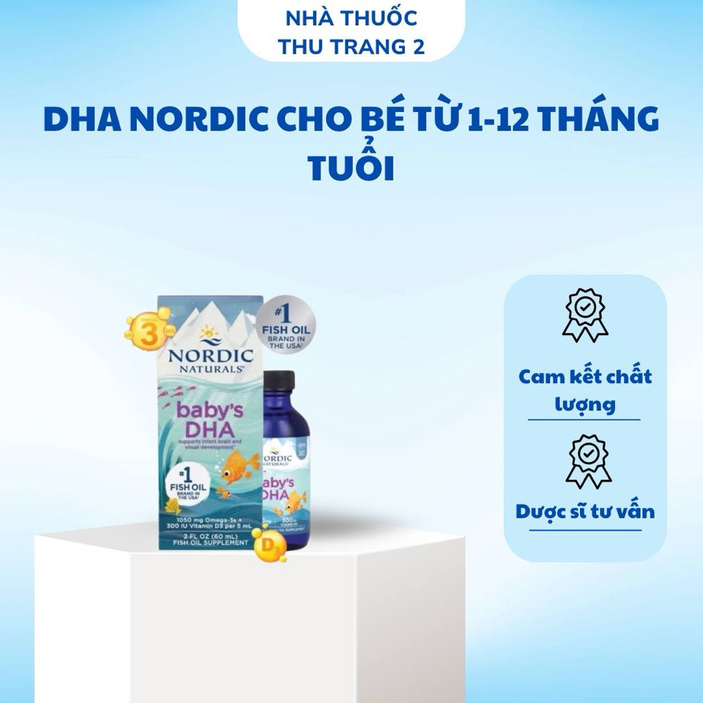 Nhập Khẩu - DHA Nordic Natural Cho Bé Dưới 1 Tuổi