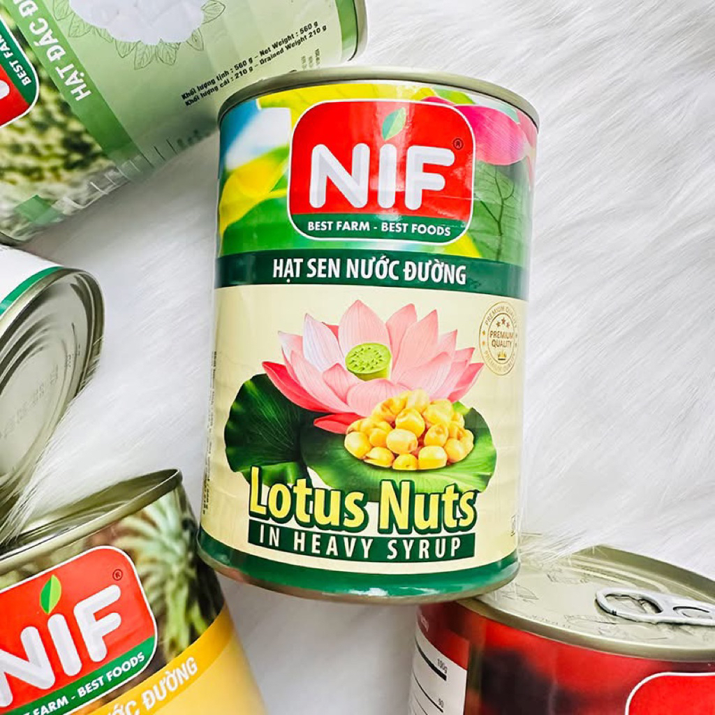 Hạt sen ngâm đường nif 565g