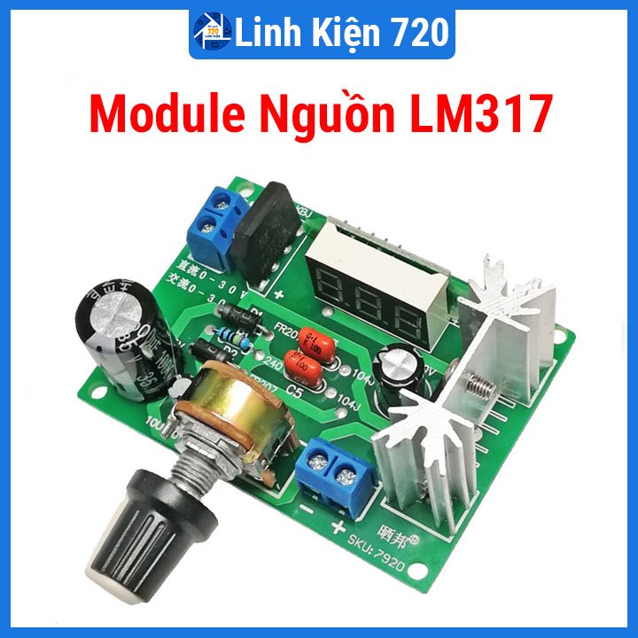 Module nguồn LM317 INPUT 3-30VDC/3-20VAC
