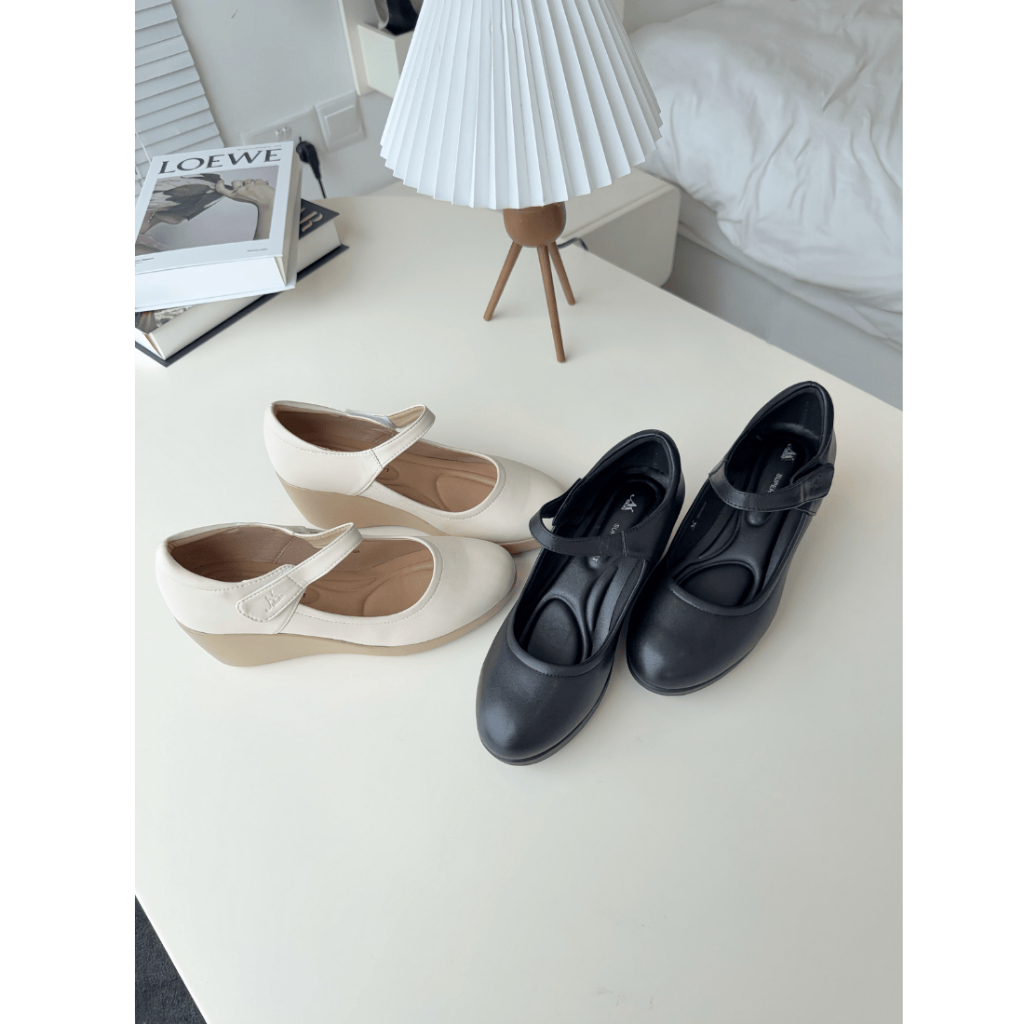 (SALE UPTO 40%) Giày Da Đế Xuồng 6cm Super Soft AK39 - Lót Êm, Tôn Dáng Chất Nhẹ & Hạn Chế Tiếng Ồn | BigBuy360 - bigbuy360.vn