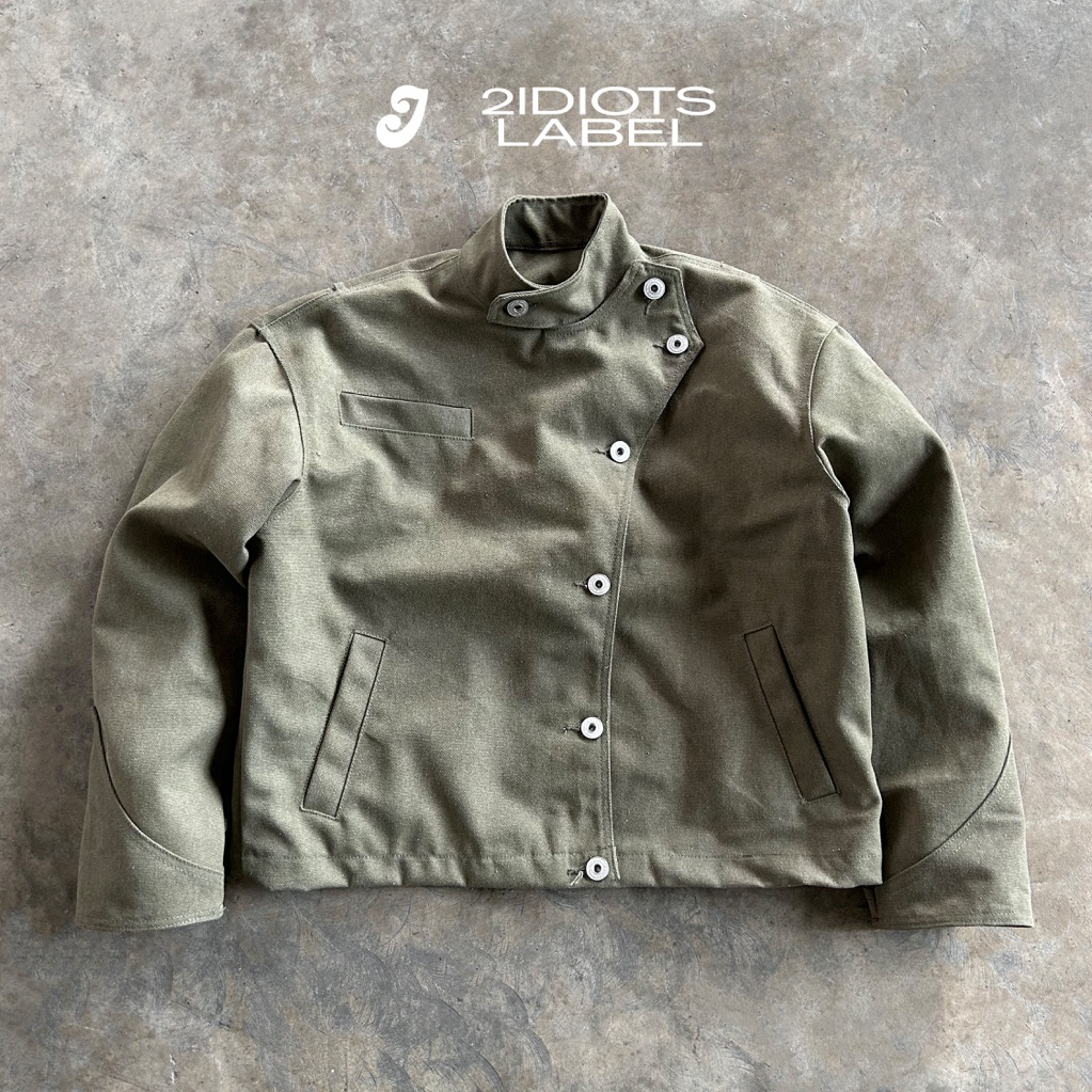 ÁO KHOÁC CANVAS XANH RÊU / FENCING CANVAS JACKET 2IDIOTS.LABEL