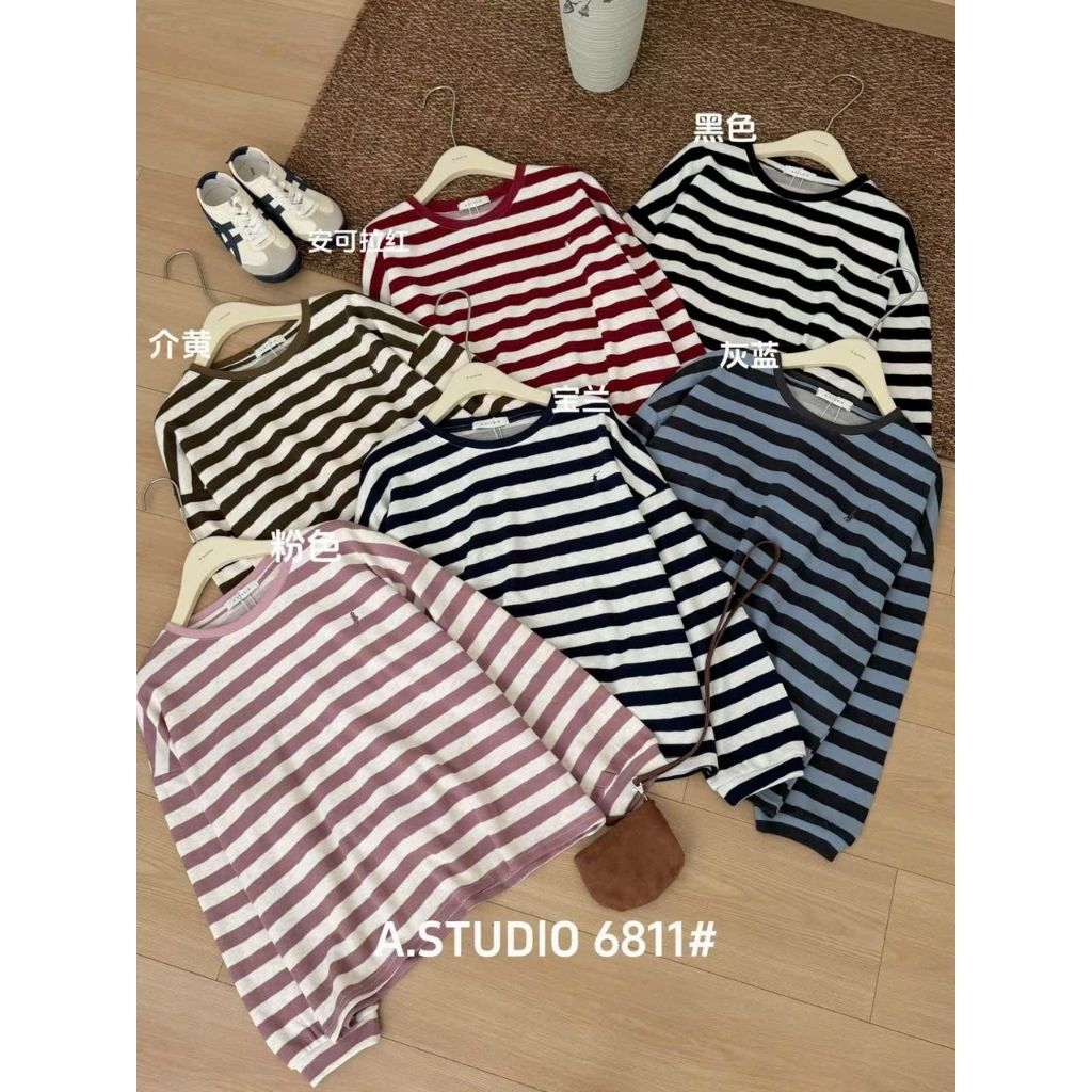 [A Studio] ÁO KẺ SỌC A.STUDIO 6811#