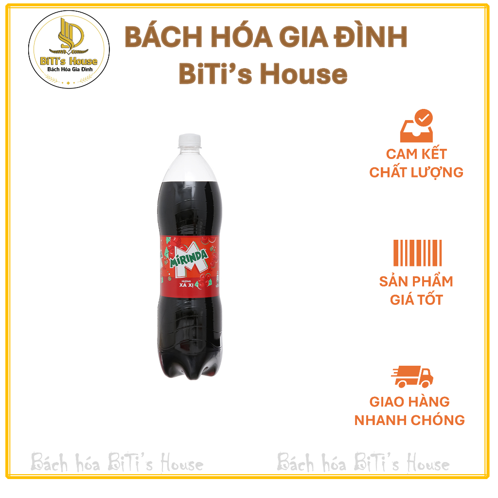 Nước ngọt Mirinda hương xá xị chai 1.5 lít