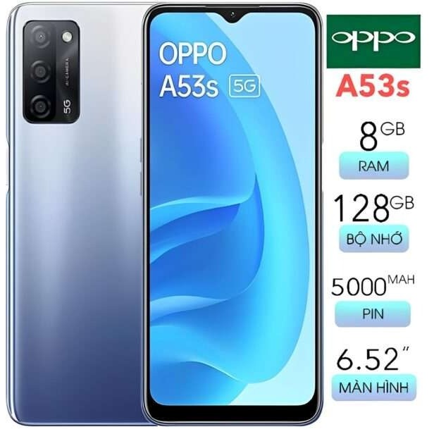 điện thoại Oppo A53s 5G 2sim ram 8G/256G máy Chính Hãng, Cấu hình Cao, Chiến mọi game nặng siêu mượt