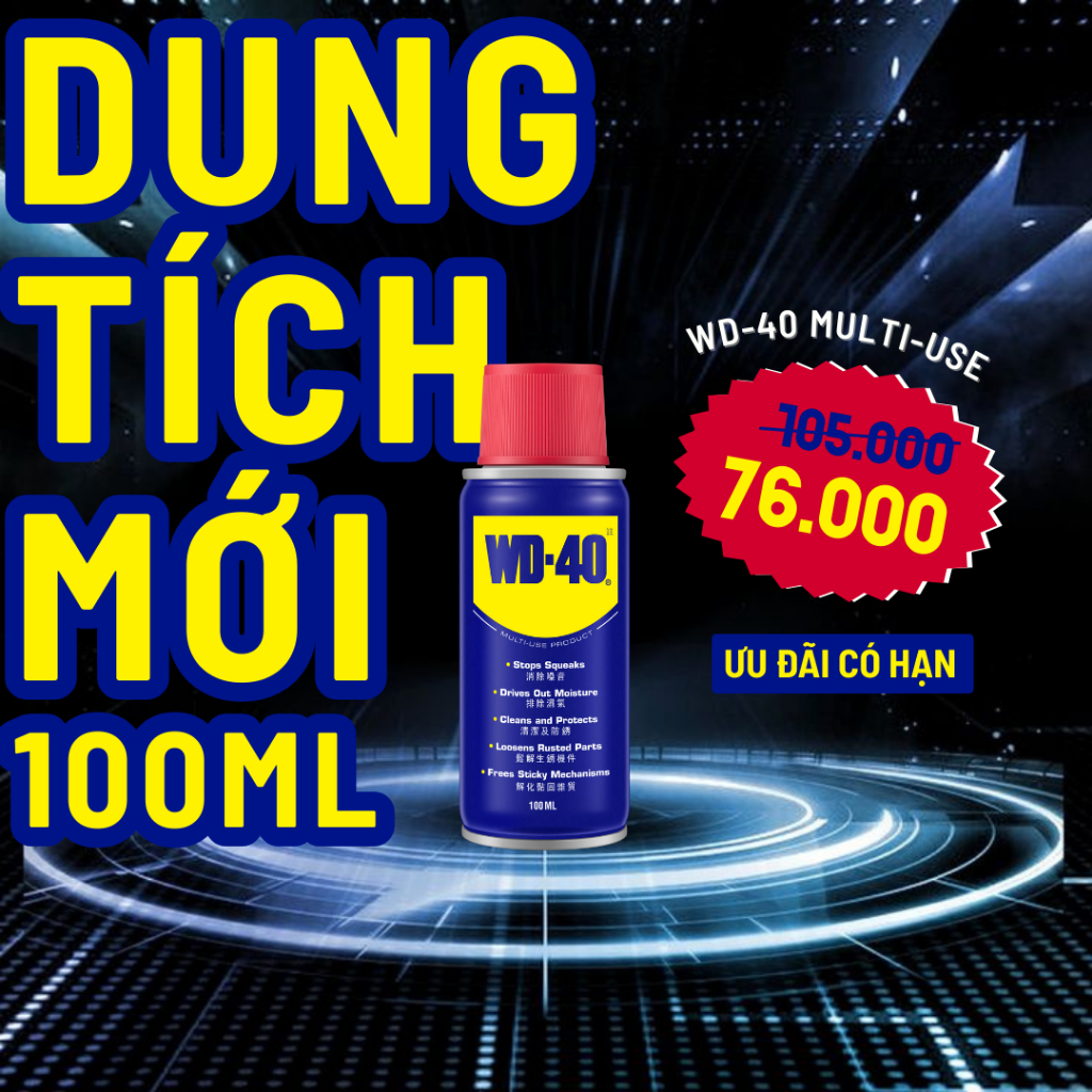 Dầu Bôi Trơn Ngăn Rỉ Sét Làm Sạch Đa Năng WD 40 Multi Use Chính Hãng