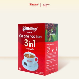 Cà phê hòa tan Simexco 3in1 Cà phê sữa (18 gói x 16gr)