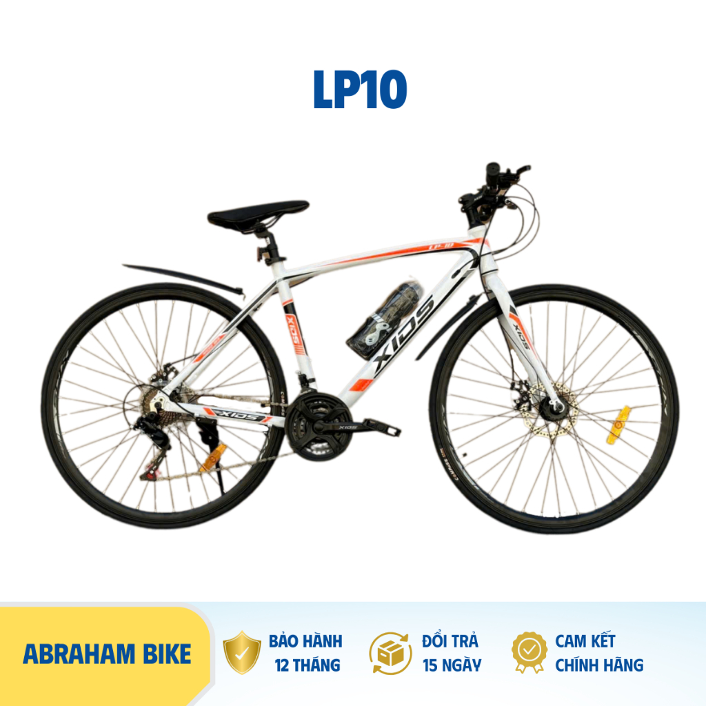 Xe đạp thể thao ABRAHAM LP-10 - Khung nhôm, Bánh 700C 21 tốc độ, BẢO HÀNH CHÍNH HÃNG 12 THÁNG
