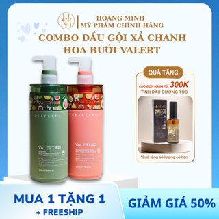  Dầu Gội Xả Chanh Hoa Bưởi VALERT GRAPEFRUIT 850ml – Chống Rụng Tóc & Phục Hồi Tóc Hư Tổn 