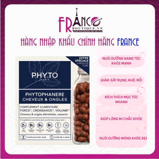  Viên Uống Mọc Tóc PHYTO Phanere Pháp Bổ Sung Biotin Giúp Tóc Mạnh Khỏe 120 Viên - Ngăn Rụng Tóc 