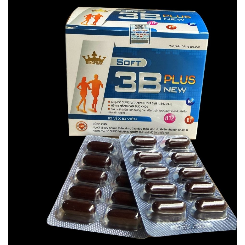 Viên uống Soft 3B Vitamin Plus New Kingphar hộp 100 viên