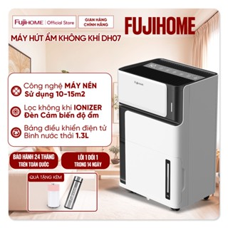 Máy hút ẩm lọc không khí Ion phòng 10-15m2 FUJIHOME DH07 Nhập Khẩu công nghệ máy nén phòng khách phòng ngủ đa năng