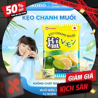  Kẹo Chanh Muối - Hương vị chua thanh mặn dịu bổ sung điện giải 120g gói Eikodo Việt Nam 