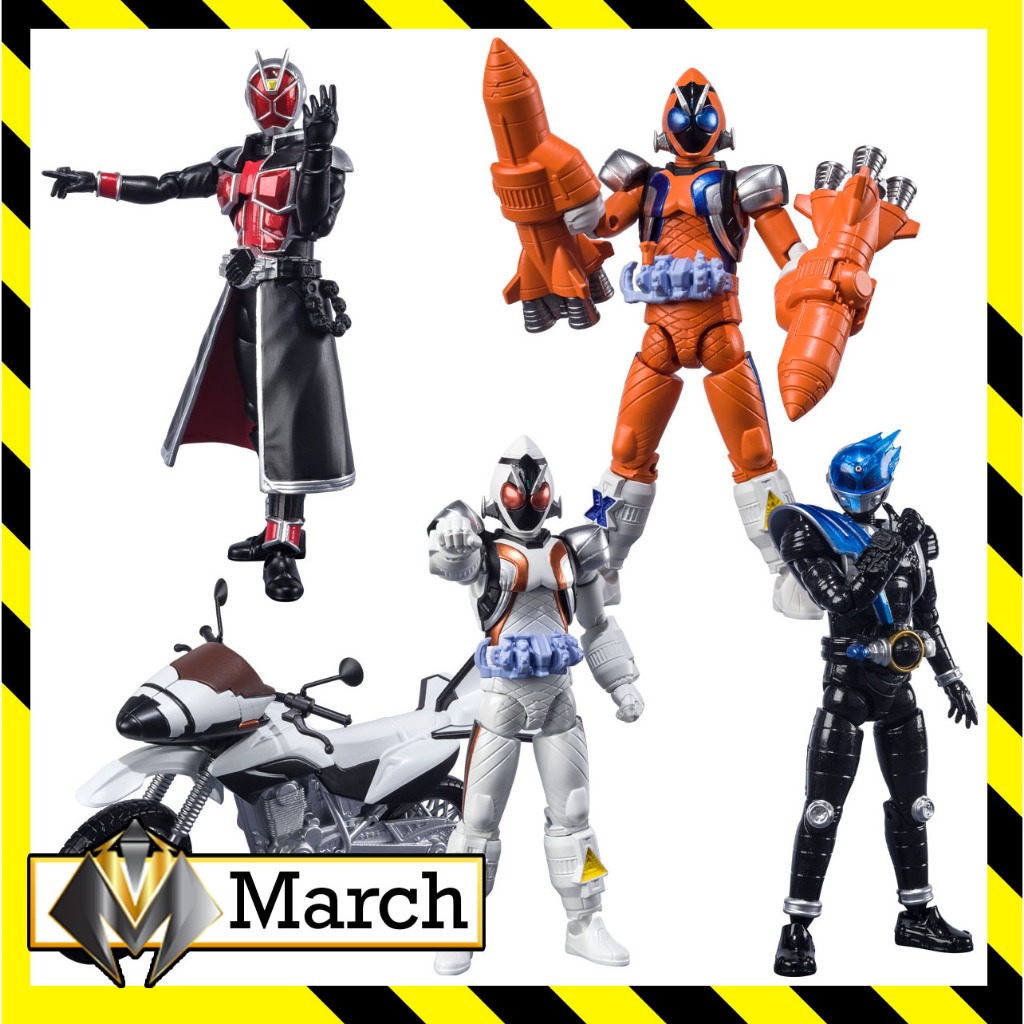 Mô hình Shodo Kamen Rider Fourze - Meteor - Wizard - SODO Siêu Nhân Dế