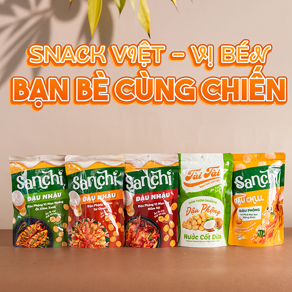 Combo 10 Túi Đậu Phộng Tài Tài Nhiều Vị Giòn Tan Trong Miệng - Snack Ăn Vặt