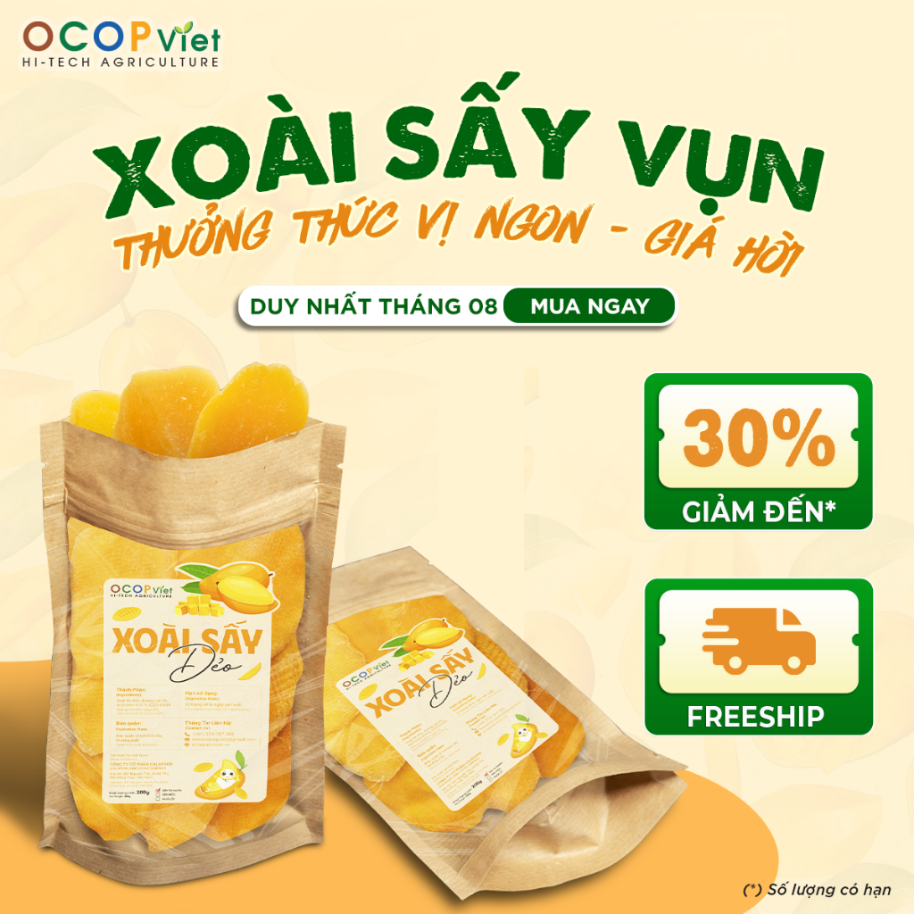 COMBO ĐÔI BẠN THÂN: XOÀI SẤY DẺO VÀ XOÀI SẤY MUỐI ỚT (Loại B)